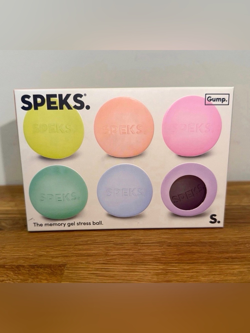 SPEKS GUMP Mini Squishy Stress Ball Rainbow Pack of 6
